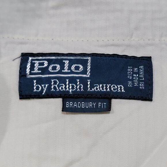 Polo Ralph Lauren VTG 90s Seersucker Bradbury Fit Shorts Size 34 10" Inseam - Picture 3 of 8